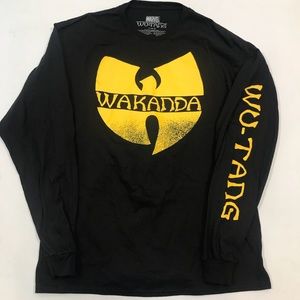 Marvel Long Sleeve Shirt:Avengers WU TANG/WAKANDA